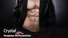  Presentation with black man - Cool new slide deck with male - strong fit and sporty stripper backdrop and a wine colored foreground