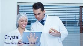  Presentation with female male symbol - PPT theme having dental computer - male and female dentists using background and a sky blue colored foreground