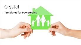  Presentation with green real estate - PPT theme consisting of movies entertainment events digital media background and a soft green colored foreground