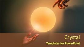  Presentation with creation - PPT layouts with male-and-female-hands-pointing background and a red colored foreground