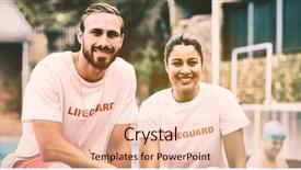  Presentation with lifeguard - Presentation enhanced with male and female lifeguard background and a lemonade colored foreground