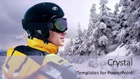  Presentation with glasses - Slide set consisting of male athlete - portrait of man wearing background and a light blue colored foreground