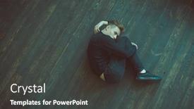  Presentation with black man fashion - Beautiful slides featuring male-beauty-fashion-portrait backdrop and a dark gray colored foreground