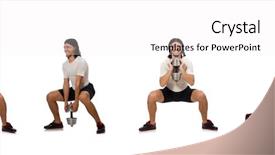 Presentation with office ergonomics man worker exercising - Amazing theme having male body lifting dumbbell weight muscle strengt - man exercising with dumbbels isolated backdrop and a  colored foreground
