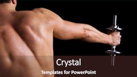  Presentation with heavy weight - Cool new PPT layouts with male bodybuilder doing heavy weight backdrop and a  colored foreground