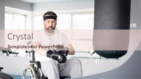  Presentation with fight two boxer boxing - Amazing slide set having male-boxer-in-wheelchair-having backdrop and a lemonade colored foreground