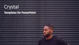  Presentation with boxer - Amazing presentation design having male-boxer-with-wraps backdrop and a dark gray colored foreground