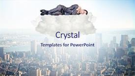  Presentation with time - Slide deck featuring free data security - young male businessman enjoying his background and a  colored foreground