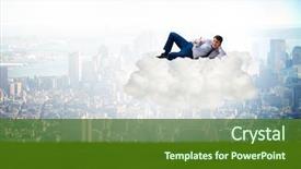  Presentation with free security - Colorful presentation theme enhanced with free data security - young male businessman enjoying his backdrop and a tawny brown colored foreground