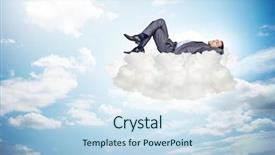  Presentation with part time job during studies - Audience pleasing theme consisting of cloud computing free - young male businessman enjoying his backdrop and a sky blue colored foreground