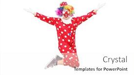  Presentation with joy - Presentation theme enhanced with joy isolated on white background and a pink colored foreground