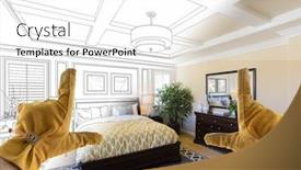  Presentation with contractor - Theme enhanced with male-contractor-hands-framing-completed background and a white colored foreground