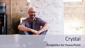  Presentation with blood flow vessel flowing - PPT layouts featuring male designer drawing flow chart background and a lemonade colored foreground