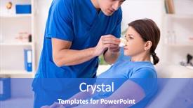  Presentation with plastic surgery - Theme having male doctor for plastic surgery background and a  colored foreground