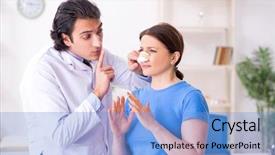  Presentation with plastic surgery - Beautiful theme featuring male doctor for plastic surgery backdrop and a  colored foreground