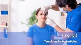  Presentation with plastic surgery - Amazing presentation design having male doctor for plastic surgery backdrop and a cobalt blue colored foreground