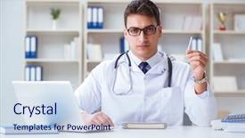  Presentation with pregnant women smoking - Audience pleasing slides consisting of male doctor in anti-smoking backdrop and a  colored foreground