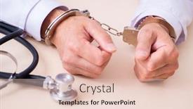  Presentation with lawyer - Presentation theme consisting of male-doctor-in-courthouse-meeting background and a lemonade colored foreground