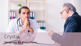  Presentation with lawyer - Amazing slide deck having male-doctor-in-courthouse-meeting backdrop and a soft green colored foreground