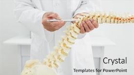  Presentation with extreme - Presentation design enhanced with up of a male doctor background and a light gray colored foreground