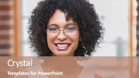  Presentation with office - Colorful PPT layouts enhanced with male face - close up portrait of smiling backdrop and a coral colored foreground