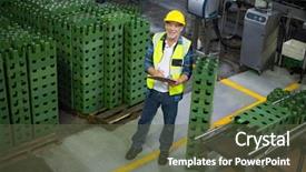  Presentation with record - Colorful PPT theme enhanced with  backdrop and a  colored foreground