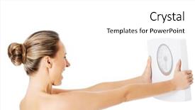  Presentation with woman nude erotic - Amazing presentation having male female figure - nude topless woman holding scale backdrop and a white colored foreground
