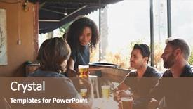  Presentation with bar drinks wine - Slide set having male friends meeting in bar background and a  colored foreground