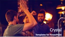  Presentation with dallas cowboys football - PPT layouts having male friends watching football match background and a navy blue colored foreground