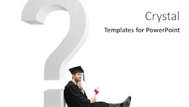  Presentation with diploma - Slides enhanced with male-graduate-student-holding background and a white colored foreground