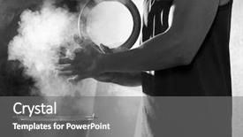  Presentation with magnesium - Amazing slide set having male gymnastic - gym chalk magnesium carbonate hands backdrop and a gray colored foreground