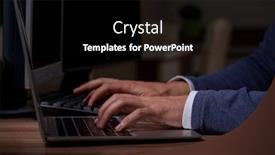  Presentation with firewall - Slides enhanced with male-hacker-hacking-security-firewall background and a black colored foreground