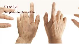  Presentation with smart phone apps - Slide deck featuring male hand gestures for smart background and a lemonade colored foreground