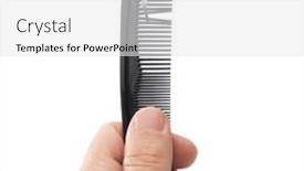  Presentation with nail - Theme having male-hand-holding-a-black background and a white colored foreground