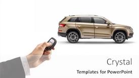  Presentation with suv - Beautiful slides featuring male-hand-in-a-suit backdrop and a white colored foreground