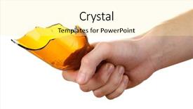  Presentation with broken glass - Beautiful theme featuring sexy photo of blonde girl with perfect slim body and long curly hair attractive woman posing backdrop and a gray colored foreground