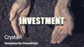  Presentation with soil - Audience pleasing slide set consisting of male hands on soil background backdrop and a  colored foreground