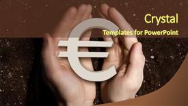  Presentation with soil - PPT theme with male hands on soil background background and a tawny brown colored foreground