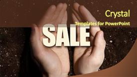  Presentation with soil - Amazing slide set having male hands on soil background backdrop and a  colored foreground