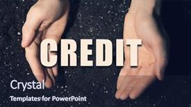  Presentation with soil strucutre - Presentation design featuring male hands on soil background background and a wine colored foreground