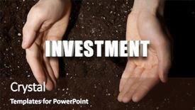  Presentation with management - Audience pleasing PPT layouts consisting of male hands on soil background backdrop and a wine colored foreground