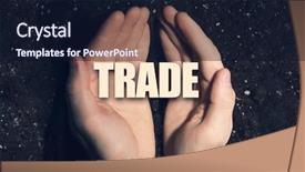  Presentation with soil - PPT theme with male hands on soil background background and a  colored foreground