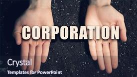  Presentation with soil - PPT theme with male hands on soil background background and a wine colored foreground