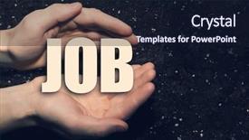  Presentation with soil - PPT theme having male hands on soil background background and a wine colored foreground