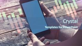  Presentation with smart - Audience pleasing slides consisting of male hands over table clipping backdrop and a ocean colored foreground