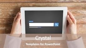 Presentation with web technology - Presentation consisting of browsers - business people search web background and a coral colored foreground
