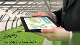  Presentation with wholesale - Presentation theme consisting of greenhouse background wholesale and logistics background and a seafoam green colored foreground