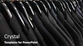  Presentation with dark blue gray - Colorful presentation enhanced with gray and blue dark business backdrop and a black colored foreground