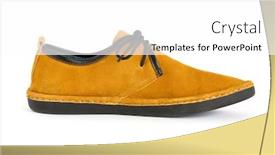  Presentation with modern - Beautiful presentation design featuring male-modern-style-moccasin backdrop and a white colored foreground