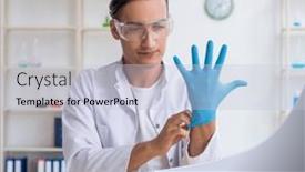  Presentation with nutrition - Slide deck having male-nutrition-expert-testing-vegetables background and a lemonade colored foreground